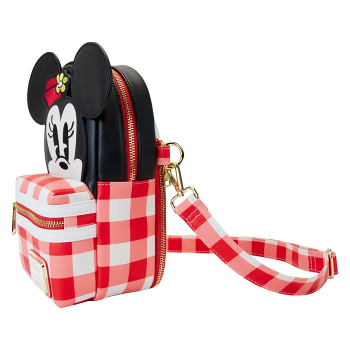 Minnie Mouse Picnic Blanket Cup Holder Crossbody Bag Unisex Loungefly Crossbody Bags Minnie Mouse Picnic Blanket Cup Holder Crossbody Bag Unisex Loungefly Crossbody Bags