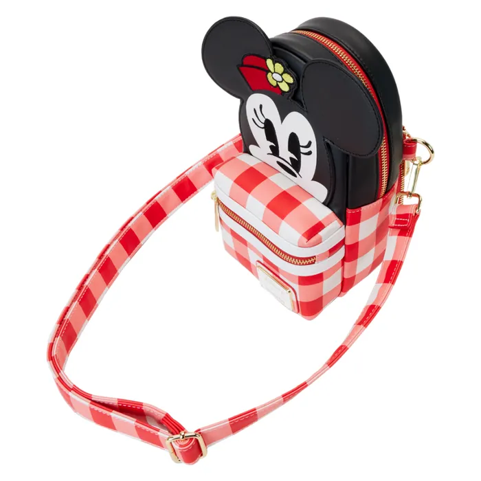 Minnie Mouse Picnic Blanket Cup Holder Crossbody Bag Unisex Loungefly Crossbody Bags Minnie Mouse Picnic Blanket Cup Holder Crossbody Bag Unisex Loungefly Crossbody Bags