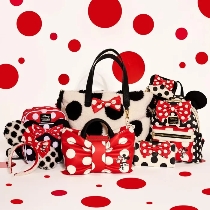 Minnie Mouse Rocks The Dots Classic Bow Figural Crossbody Bag Unisex Loungefly Bags and Wallets Minnie Mouse Rocks The Dots Classic Bow Figural Crossbody Bag Unisex Loungefly Bags and Wallets