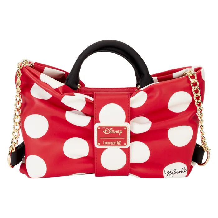 Minnie Mouse Rocks The Dots Classic Bow Figural Crossbody Bag Unisex Loungefly Bags and Wallets Minnie Mouse Rocks The Dots Classic Bow Figural Crossbody Bag Unisex Loungefly Bags and Wallets