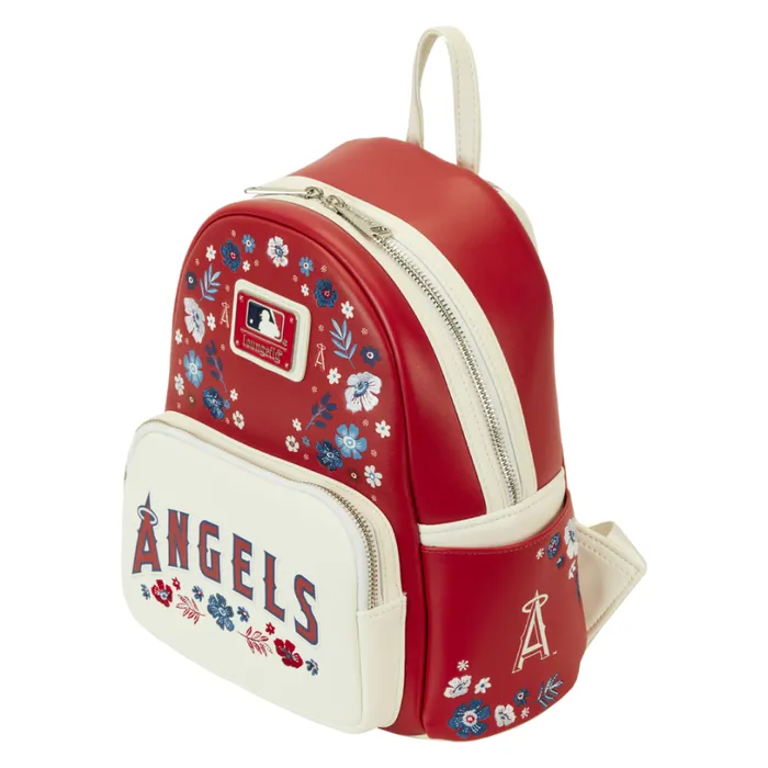 MLB Los Angeles Angels Floral Mini Backpack Unisex Loungefly Backpacks MLB Los Angeles Angels Floral Mini Backpack Unisex Loungefly Backpacks