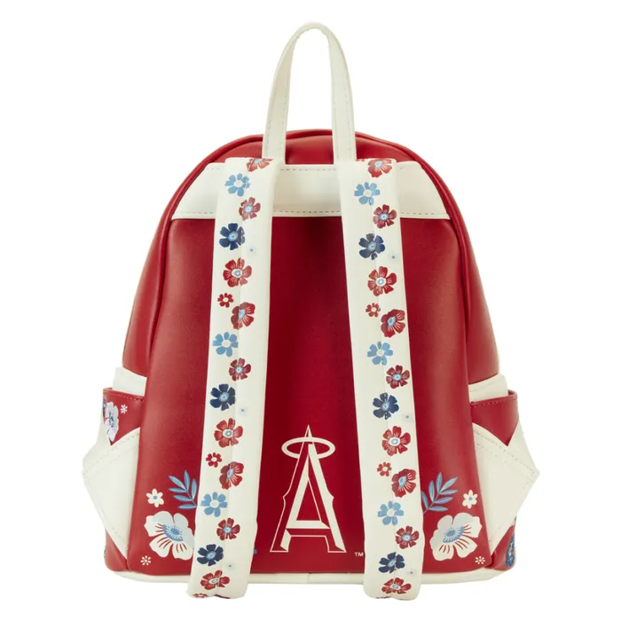MLB Los Angeles Angels Floral Mini Backpack Unisex Loungefly Backpacks MLB Los Angeles Angels Floral Mini Backpack Unisex Loungefly Backpacks