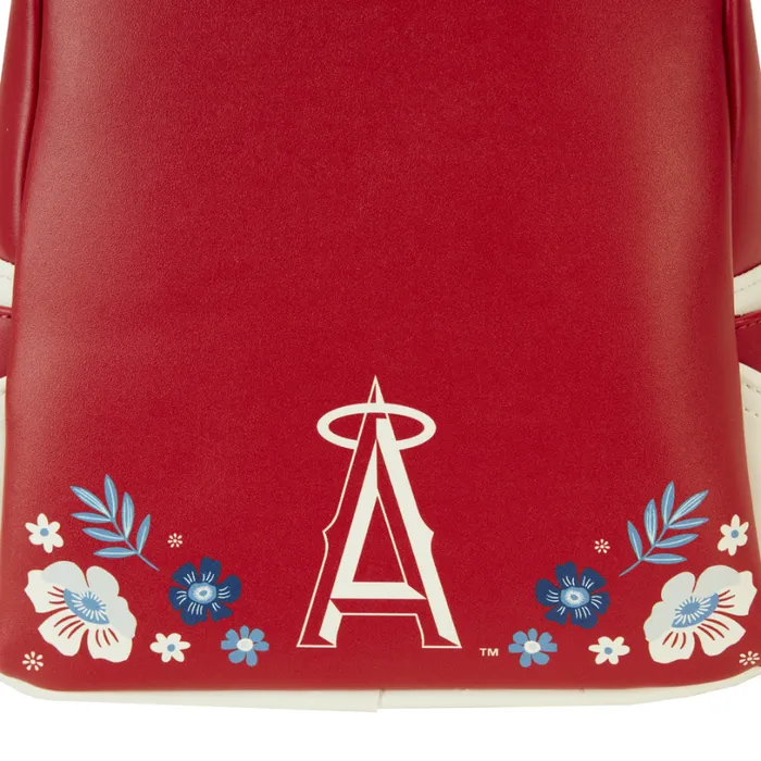 MLB Los Angeles Angels Floral Mini Backpack Unisex Loungefly Backpacks MLB Los Angeles Angels Floral Mini Backpack Unisex Loungefly Backpacks