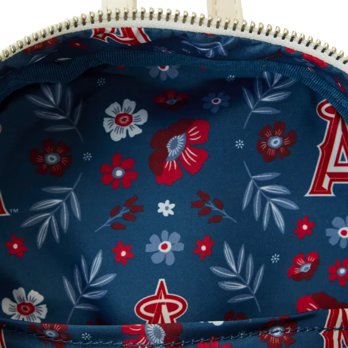 MLB Los Angeles Angels Floral Mini Backpack Unisex Loungefly Backpacks MLB Los Angeles Angels Floral Mini Backpack Unisex Loungefly Backpacks