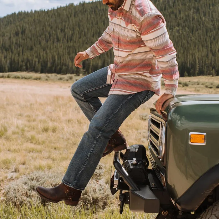 Modern Cut Men Stetson 1312 Modern Fit Jeans Blue