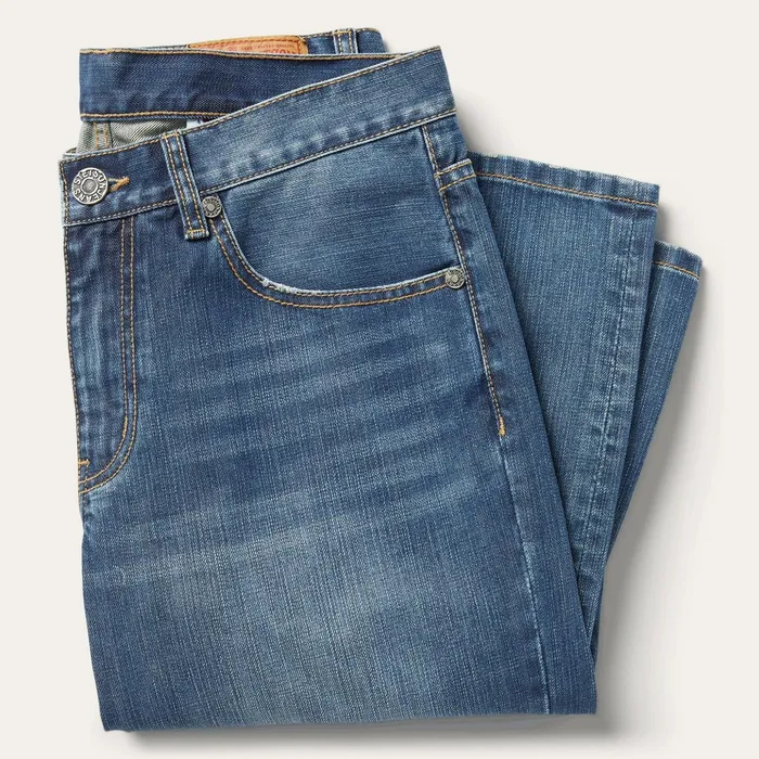 Modern Cut Men Stetson 1312 Modern Fit Jeans Blue