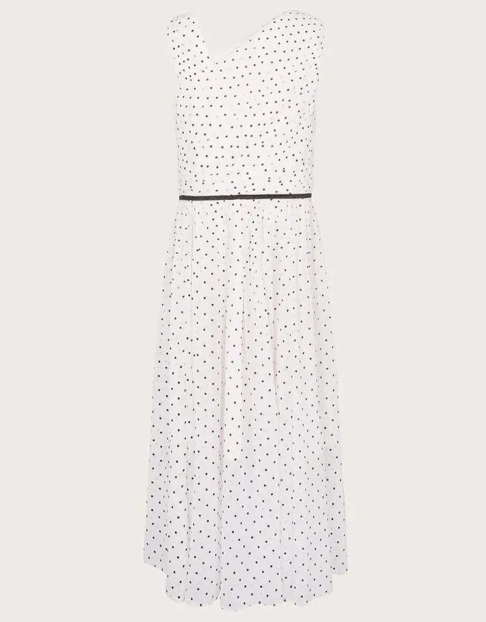 Monsoon Abigail Polka Dot Prom Dress Ivory Children Partywear Monsoon Abigail Polka Dot Prom Dress Ivory Children Partywear