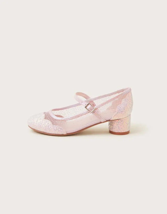 Monsoon Annabelle Princess Heels Pink Children Partywear Monsoon Annabelle Princess Heels Pink Children Partywear