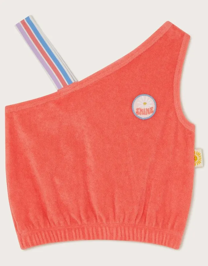 Monsoon Asymmetric Towelling Top Orange Children Casualwear Collection Monsoon Asymmetric Towelling Top Orange Children Casualwear Collection