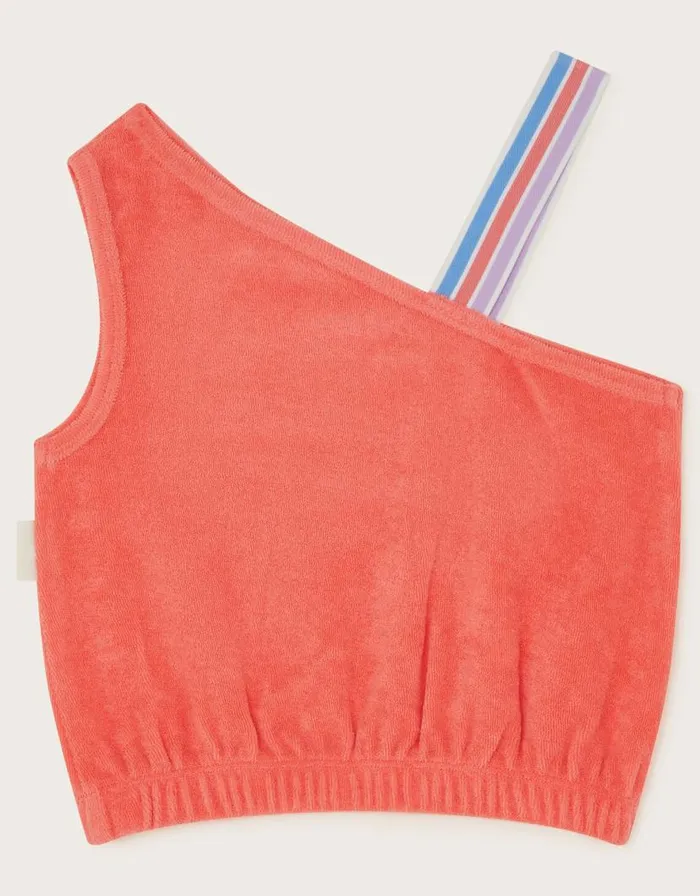 Monsoon Asymmetric Towelling Top Orange Children Casualwear Collection Monsoon Asymmetric Towelling Top Orange Children Casualwear Collection