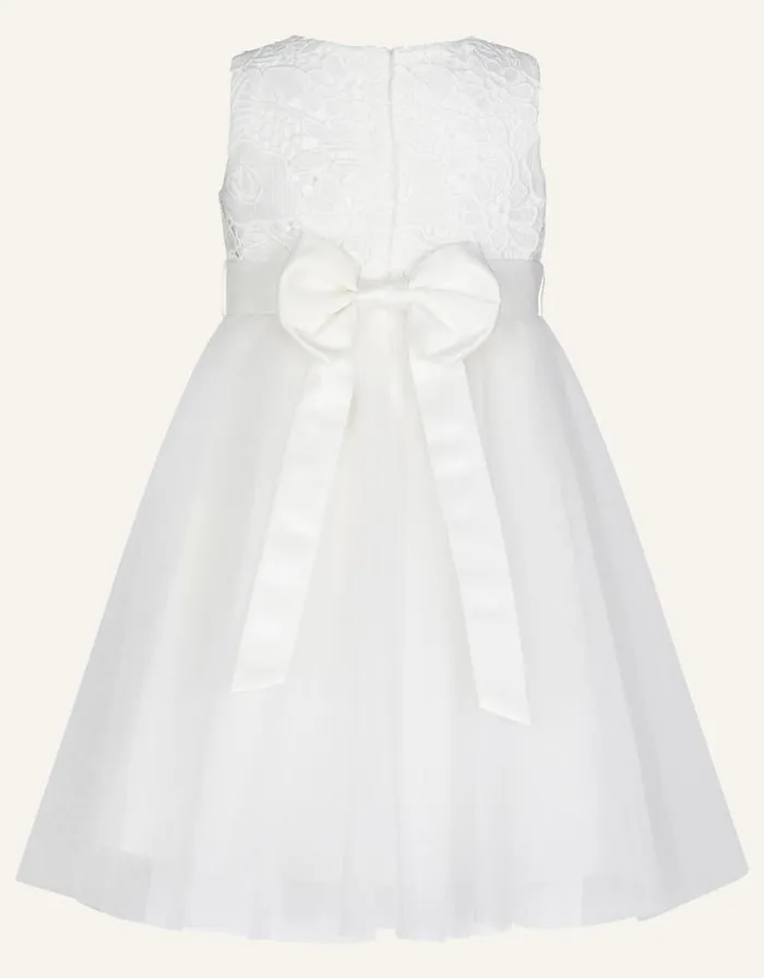 Monsoon Baby Alice Lace Bodice Tulle Dress Ivory Children Dresses Monsoon Baby Alice Lace Bodice Tulle Dress Ivory Children Dresses