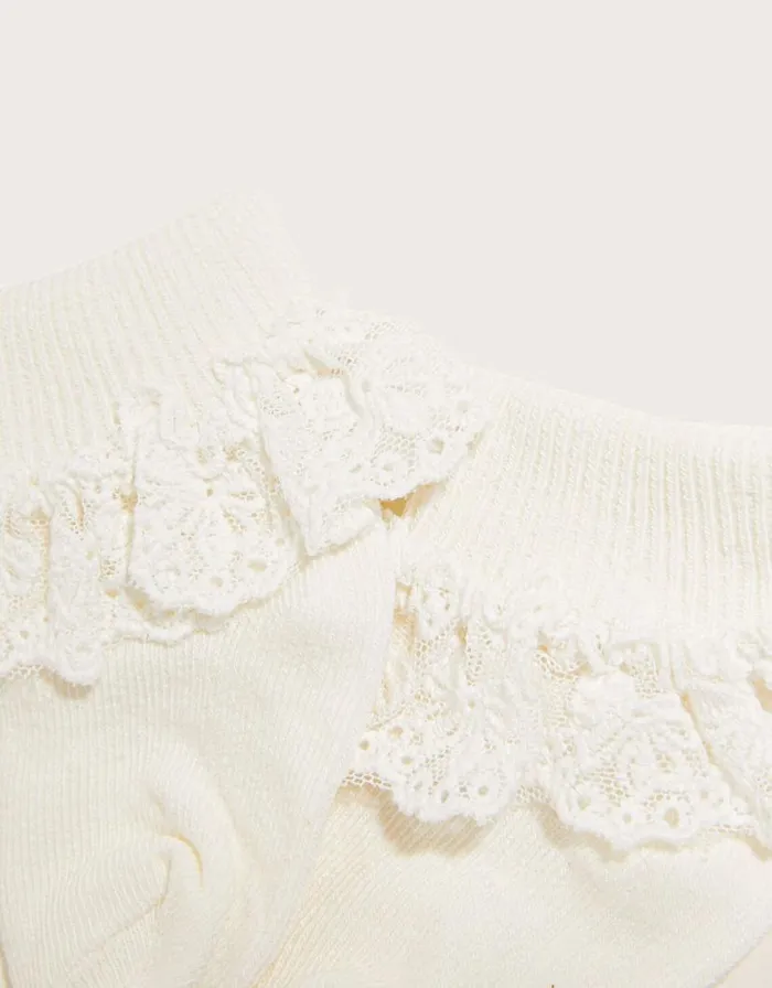 Monsoon Baby Olivia Bow Lace Socks Ivory Children Girls039 Tights and Socks Monsoon Baby Olivia Bow Lace Socks Ivory Children Girls039 Tights and Socks