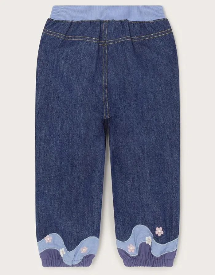 Monsoon Baby Rainbow Applique Jeans Blue Children Outfits and Rompers Monsoon Baby Rainbow Applique Jeans Blue Children Outfits and Rompers