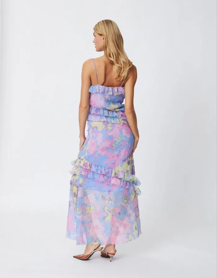 Monsoon Crs Sleeveless Tie Dye Textured Maxi Dress Purple Women Occasion Dresses Monsoon Crs Sleeveless Tie Dye Textured Maxi Dress Purple Women Occasion Dresses