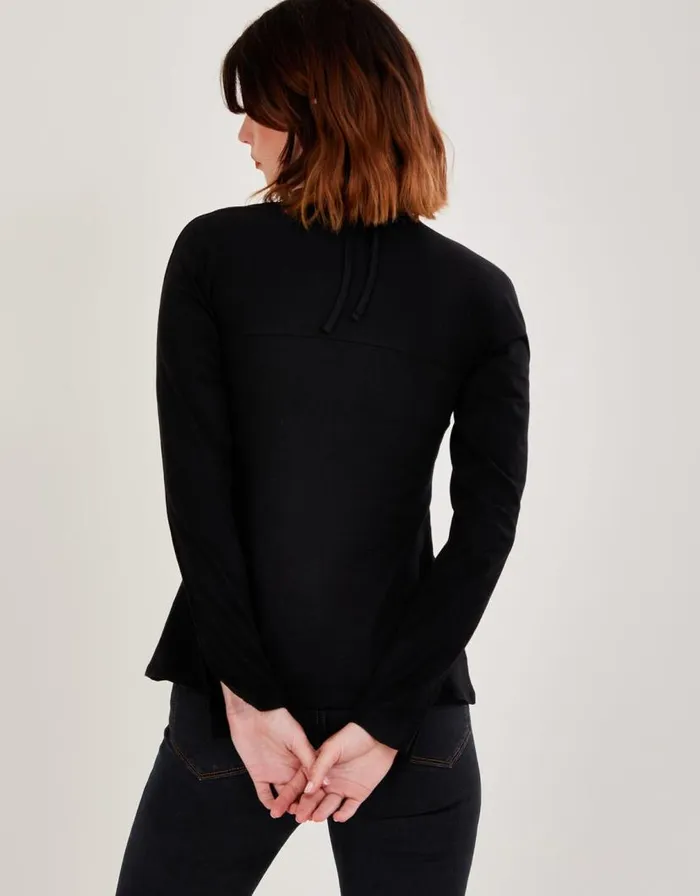 Monsoon CutOut Halter Jersey Top Black Women Tops and Blouses Monsoon CutOut Halter Jersey Top Black Women Tops and Blouses