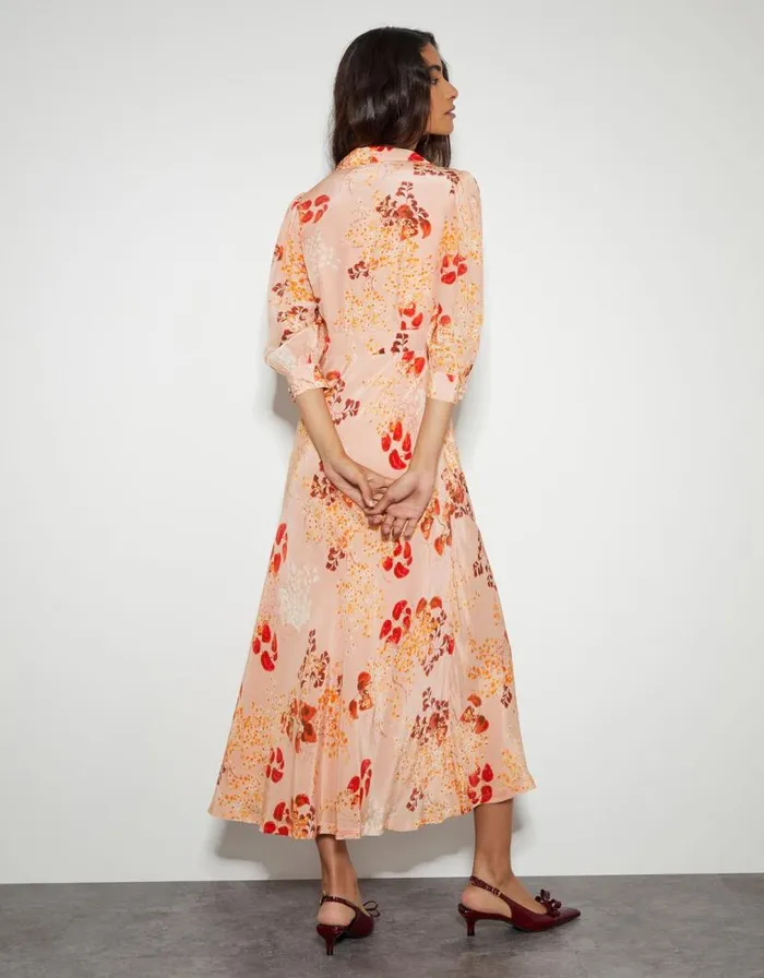 Monsoon Elise Shirt Dress Pink Women Occasionwear Monsoon Elise Shirt Dress Pink Women Occasionwear