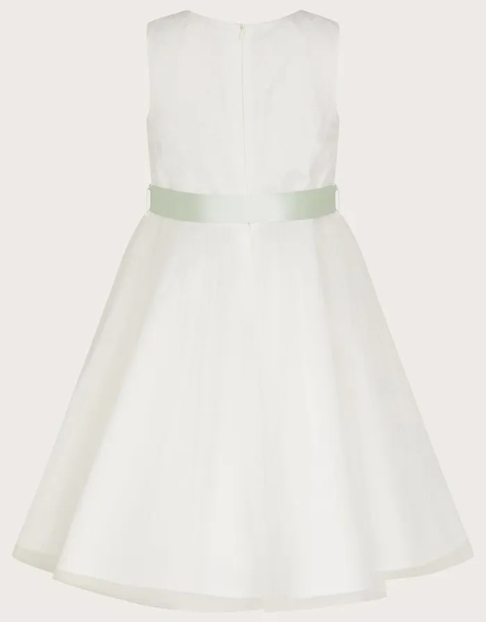 Monsoon Freya 3D Scuba Bridesmaid Dress Ivory Children Dresses Monsoon Freya 3D Scuba Bridesmaid Dress Ivory Children Dresses