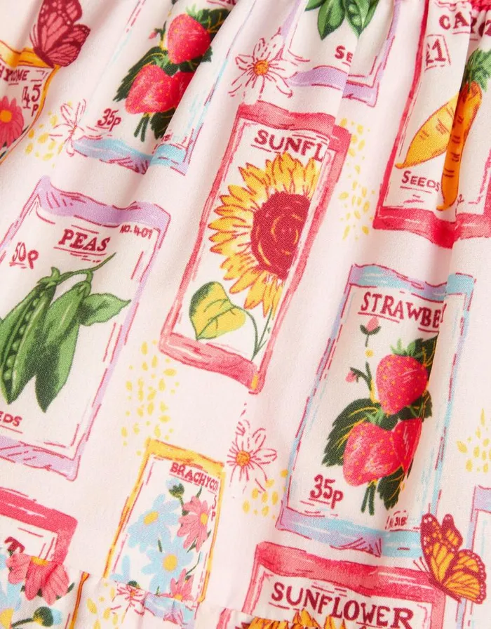 Monsoon Garden Print Dress Pink Children Dresses Monsoon Garden Print Dress Pink Children Dresses