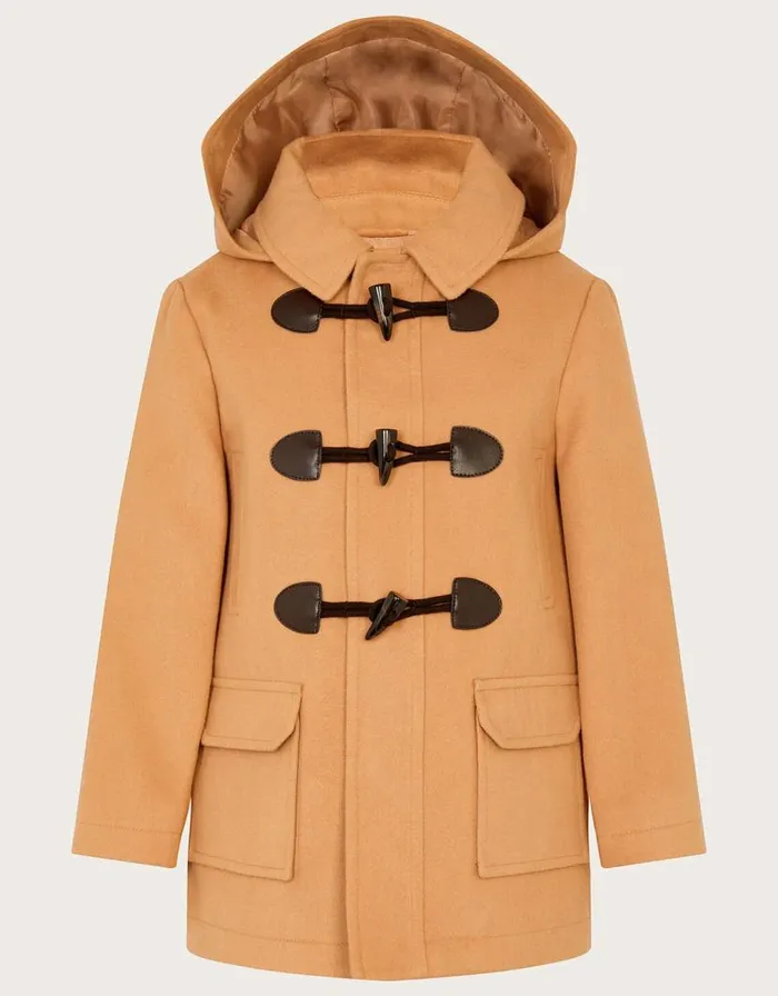 Monsoon Hooded Duffle Coat Camel Children Coats and Jackets