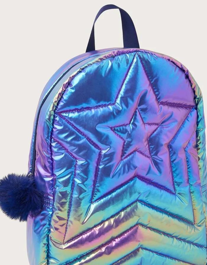 Monsoon Iridescent Star Quilted Backpack Children Girls039 Bags and Purses Monsoon Iridescent Star Quilted Backpack Children Girls039 Bags and Purses
