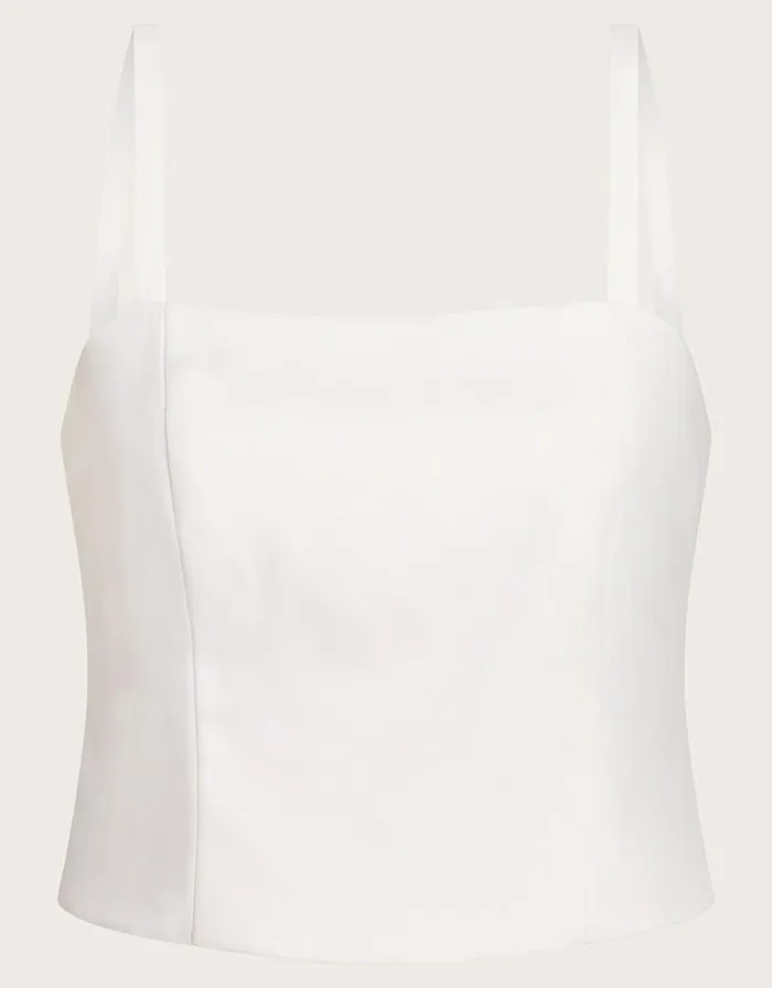 Monsoon Isla Bustier Bridal Top Ivory Women Tops and Blouses Monsoon Isla Bustier Bridal Top Ivory Women Tops and Blouses