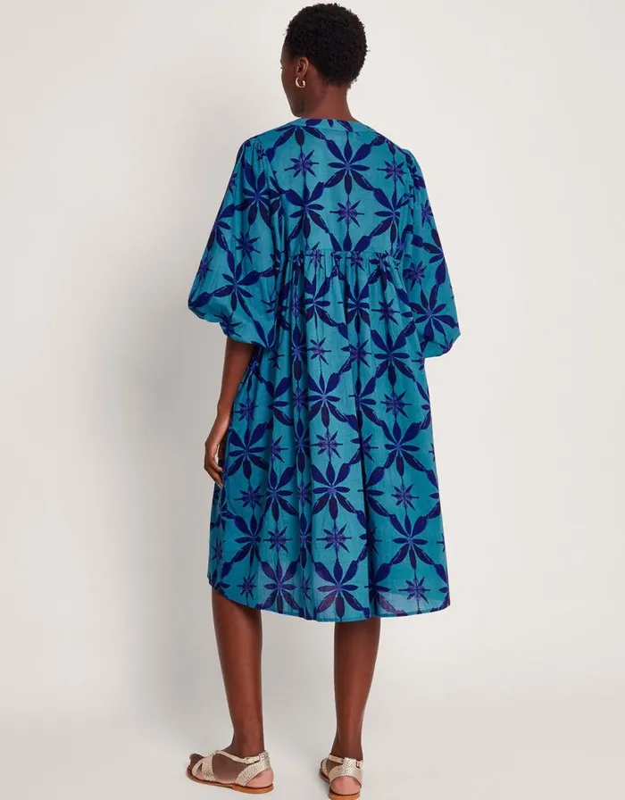Monsoon La Galeria Elefante Smock Dress Blue Women Day Dresses Monsoon La Galeria Elefante Smock Dress Blue Women Day Dresses