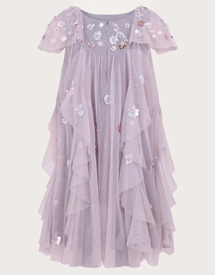 Monsoon Land Of Wonder Floral Sequin Waterfall Dress Purple Children Dresses Monsoon Land Of Wonder Floral Sequin Waterfall Dress Purple Children Dresses