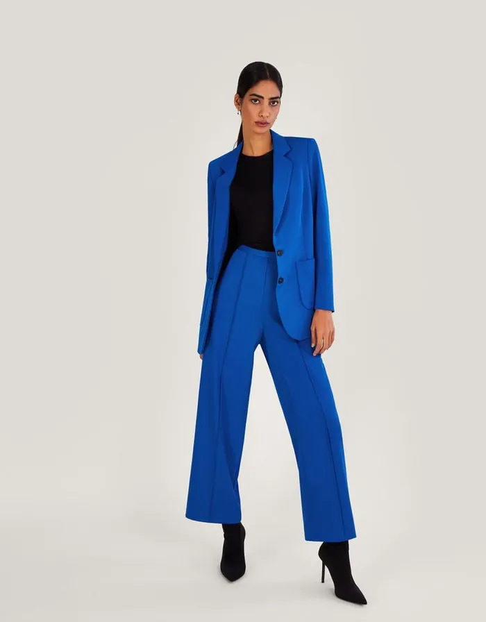 Monsoon Lauren Plain Blazer Blue Women Jackets Monsoon Lauren Plain Blazer Blue Women Jackets