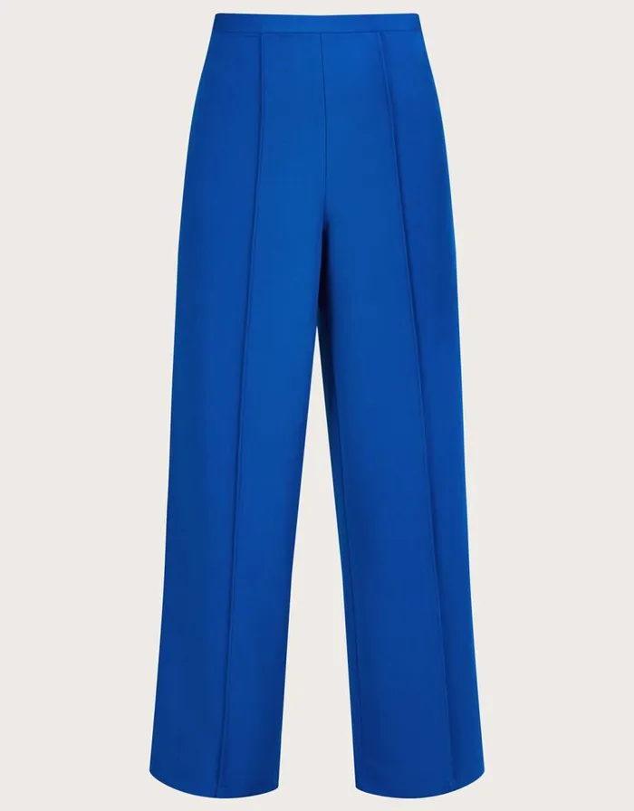 Monsoon Lauren Wide Leg Trousers Blue Women Trousers and Jeans Monsoon Lauren Wide Leg Trousers Blue Women Trousers and Jeans