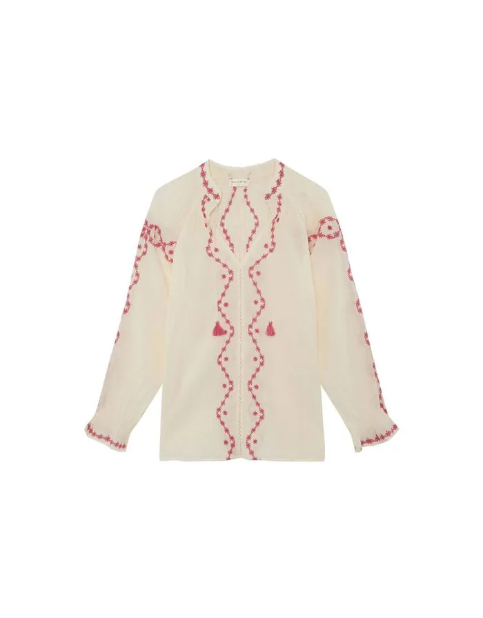 Monsoon Maison Hotel Tie Neck Blouse Ivory Women Tops and Blouses Monsoon Maison Hotel Tie Neck Blouse Ivory Women Tops and Blouses