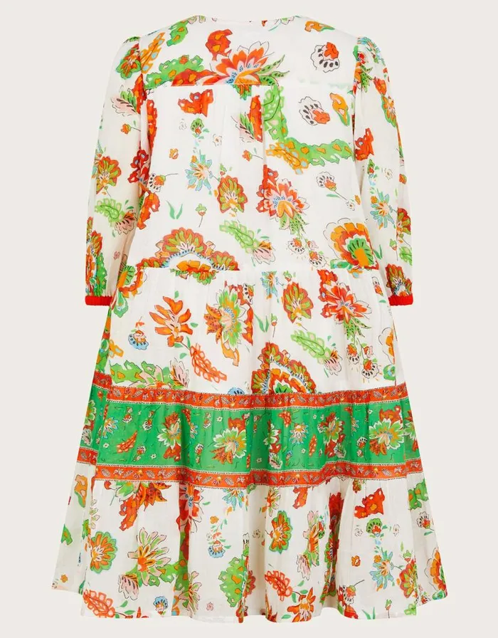 Monsoon MINI ME Border Kaftan Dress Ivory Children Beachwear and Swimwear Monsoon MINI ME Border Kaftan Dress Ivory Children Beachwear and Swimwear