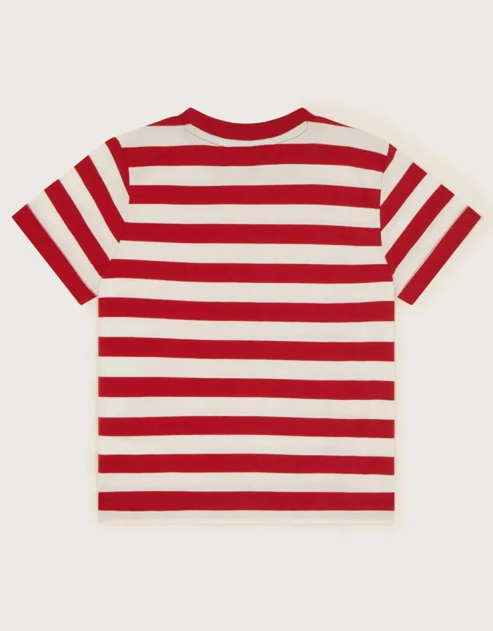 Monsoon Pineapple Stripe TShirt Red Children Casualwear Collection Monsoon Pineapple Stripe TShirt Red Children Casualwear Collection