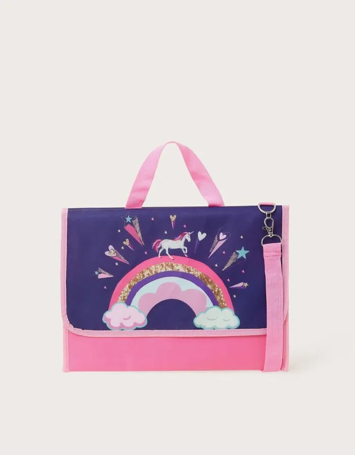 Monsoon Rainbow Print School Book Bag Children Girls039 Bags and Purses