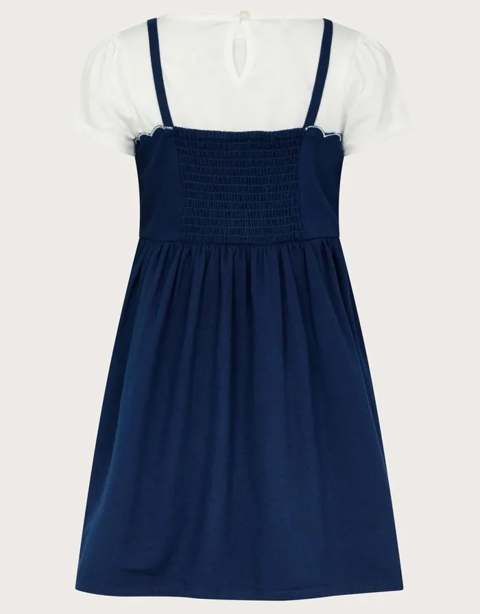 Monsoon Scallop Dress And Top Set Blue Children Dresses Monsoon Scallop Dress And Top Set Blue Children Dresses