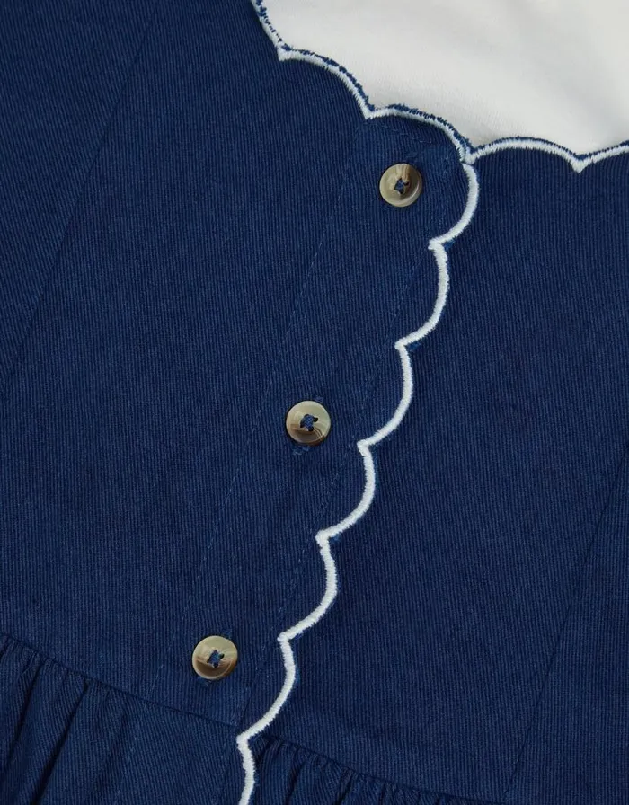 Monsoon Scallop Dress And Top Set Blue Children Dresses Monsoon Scallop Dress And Top Set Blue Children Dresses