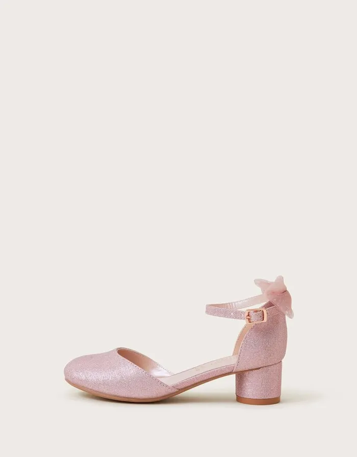 Monsoon TwoPart Bow Heels Pink Children Partywear Monsoon TwoPart Bow Heels Pink Children Partywear