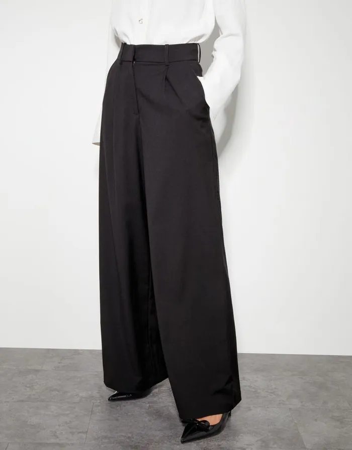 Monsoon Wendy Wide Leg Trousers Black Women Trousers and Jeans Monsoon Wendy Wide Leg Trousers Black Women Trousers and Jeans