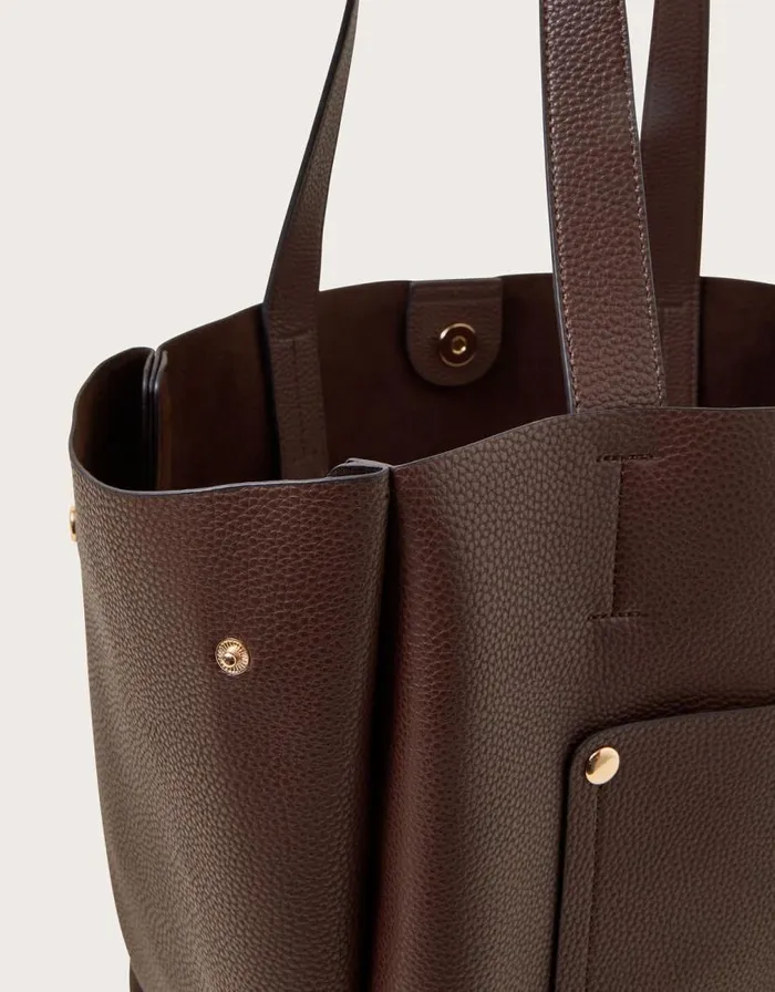Monsoon Zoe Faux Leather Pocket Tote Bag Women Bags and Purses Monsoon Zoe Faux Leather Pocket Tote Bag Women Bags and Purses
