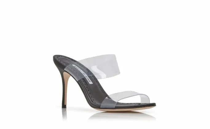 Mules Women Manolo Blahnik SCOLTOBlack ECO PVC Open Toe Mules Mules Women Manolo Blahnik SCOLTOBlack ECO PVC Open Toe Mules
