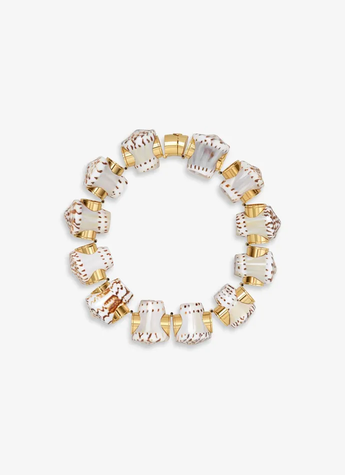 NATURALGOLD SHELL NECKLACE Women Alaa Jewels