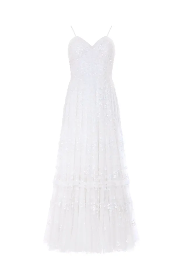 Needle and Thread Margot Cami Ankle Gown White Women Exclusives