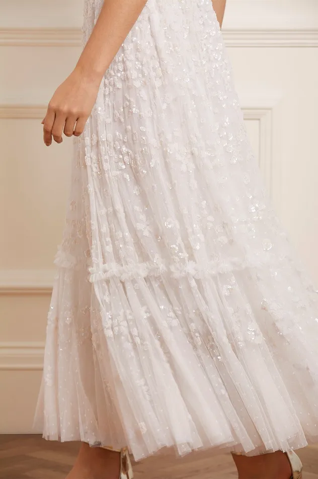 Needle and Thread Margot Cami Ankle Gown White Women Exclusives