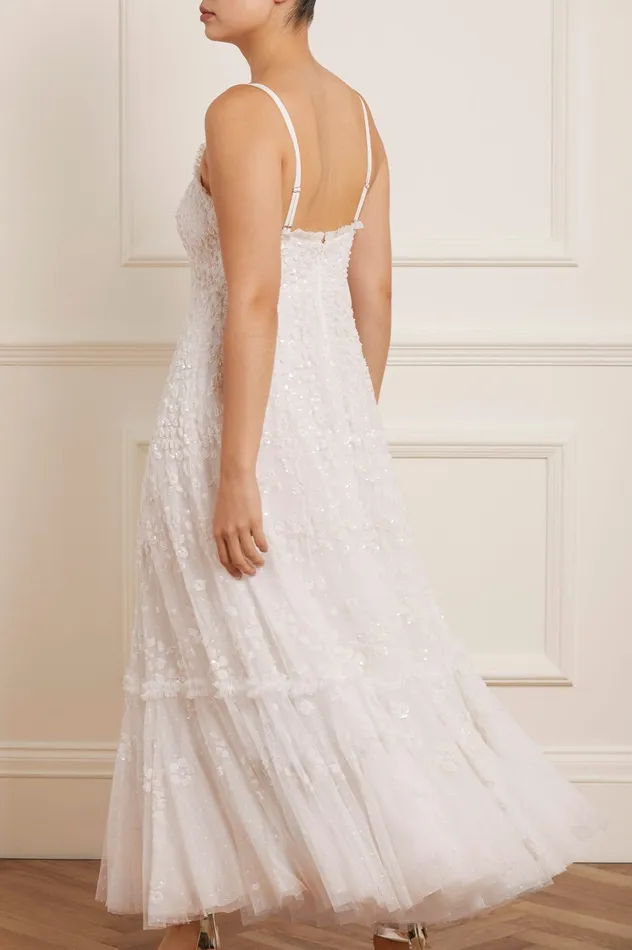 Needle and Thread Margot Cami Ankle Gown White Women Exclusives