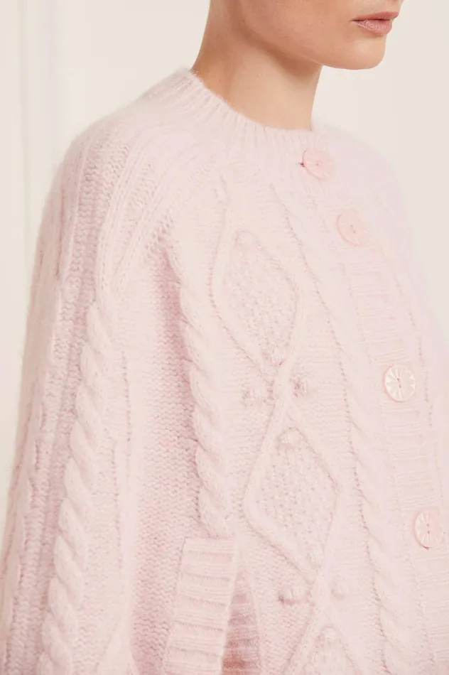 Needle and Thread Sylvie Cable Cape Pink Women Knitwear