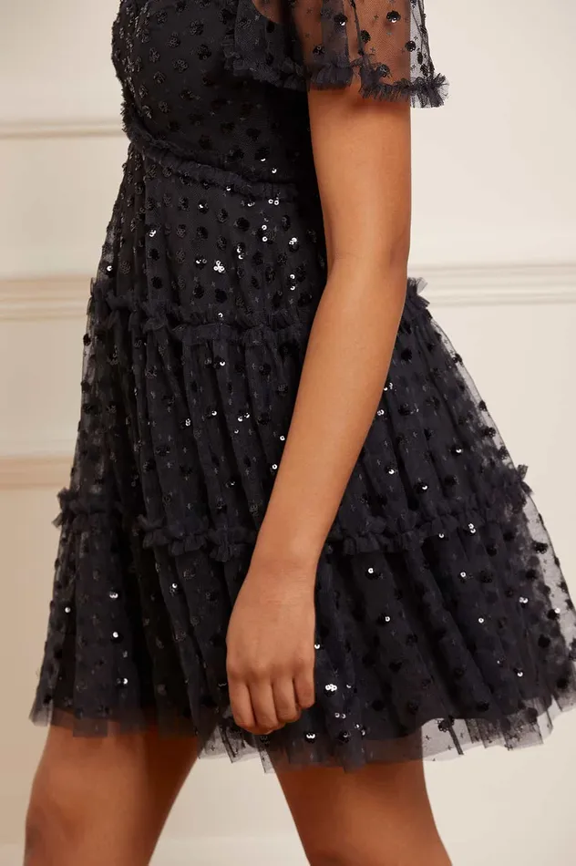 Needle and Thread Thea Mini Dress Black Women Embellished Dresses Needle and Thread Thea Mini Dress Black Women Embellished Dresses