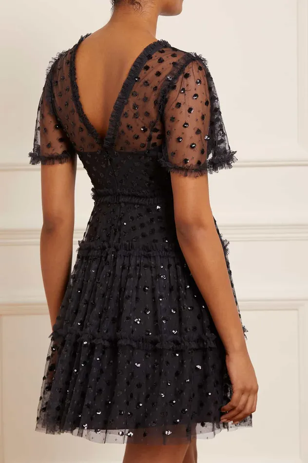 Needle and Thread Thea Mini Dress Black Women Embellished Dresses Needle and Thread Thea Mini Dress Black Women Embellished Dresses