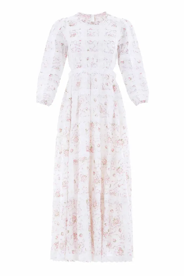 Needle and Thread Vintage Ditsy Sophia Long Sleeve Ankle Gown Multi Women Day Dresses Needle and Thread Vintage Ditsy Sophia Long Sleeve Ankle Gown Multi Women Day Dresses