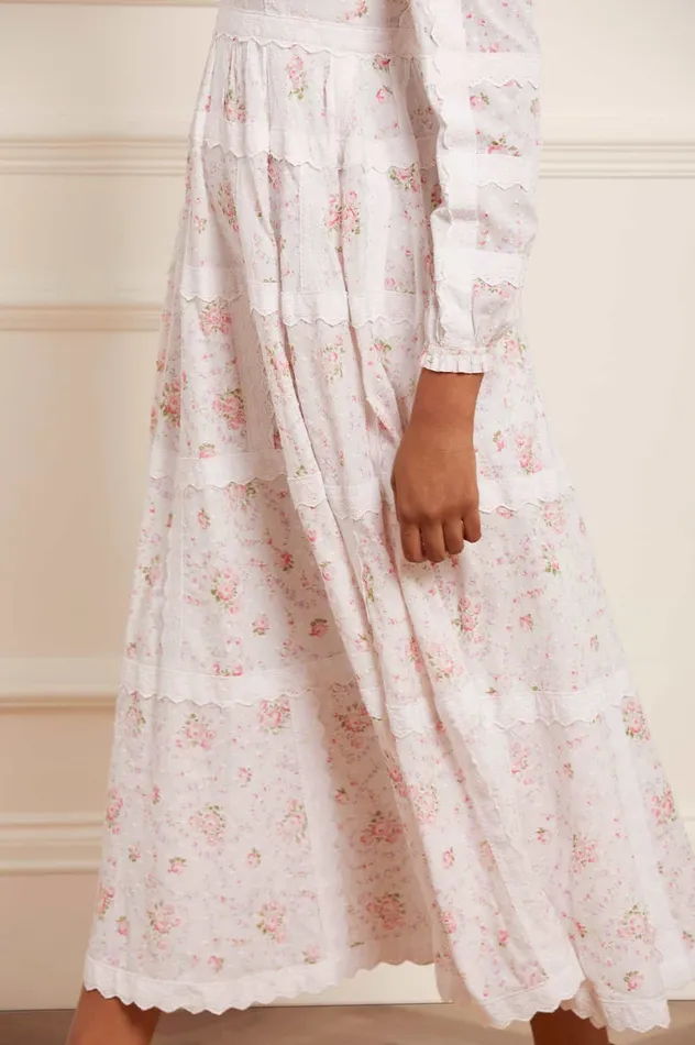 Needle and Thread Vintage Ditsy Sophia Long Sleeve Ankle Gown Multi Women Day Dresses Needle and Thread Vintage Ditsy Sophia Long Sleeve Ankle Gown Multi Women Day Dresses