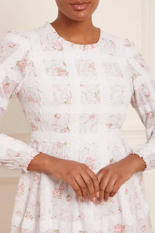 Needle and Thread Vintage Ditsy Sophia Long Sleeve Ankle Gown Multi Women Day Dresses Needle and Thread Vintage Ditsy Sophia Long Sleeve Ankle Gown Multi Women Day Dresses