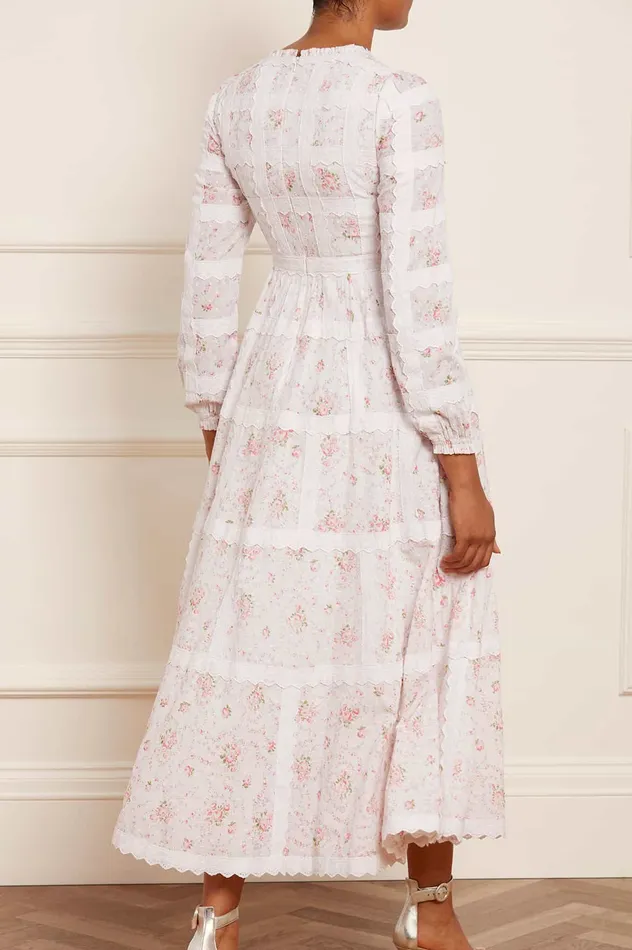 Needle and Thread Vintage Ditsy Sophia Long Sleeve Ankle Gown Multi Women Day Dresses Needle and Thread Vintage Ditsy Sophia Long Sleeve Ankle Gown Multi Women Day Dresses